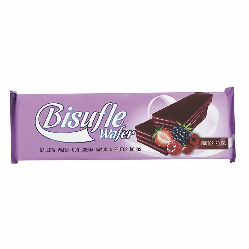 Wafer Bisufle Galleta Fruto Rojo