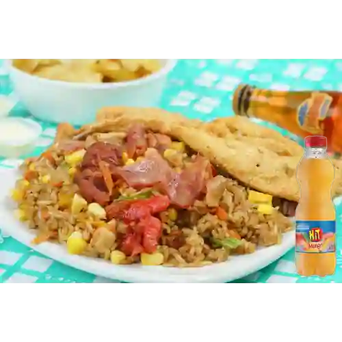 Combo arroz americano + hit mango 500 ml