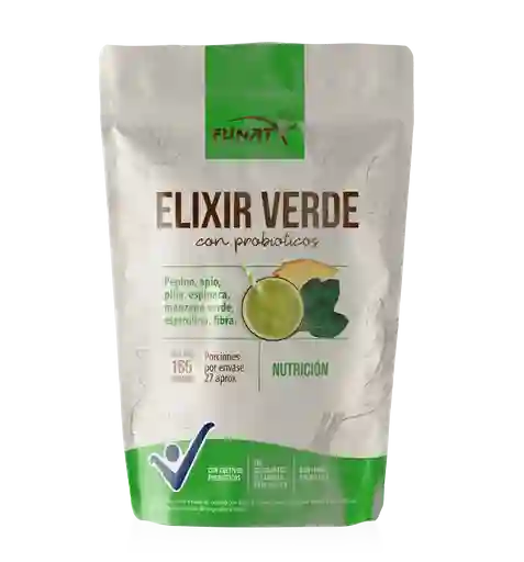Funat Refresco en Polvo Elixir Verde Con Probióticos