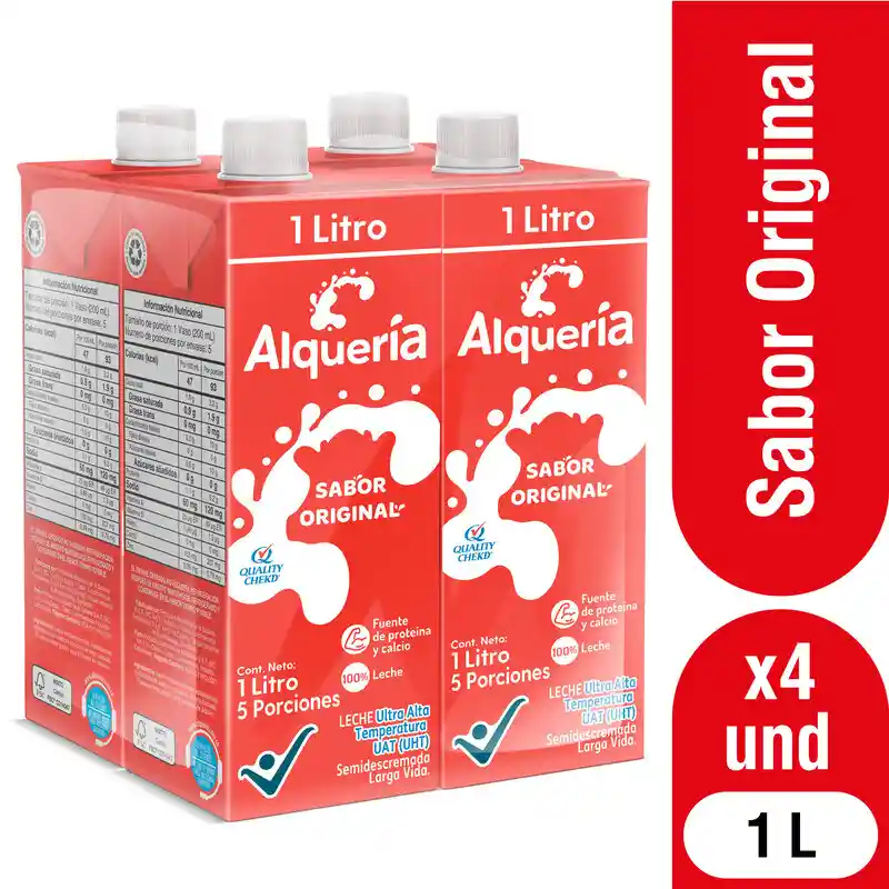 Alqueria Leche Entera Sabor Original Tetra