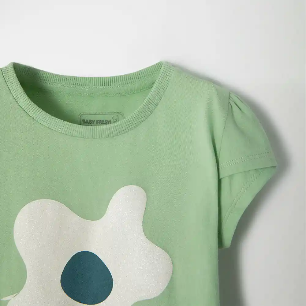 Conjunto Corto Cuello Redondo Manga Corta Bebita Doria Baby Fresh
