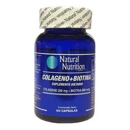 Natural Nutrition Suplemento Dietario Colágeno + Biotina