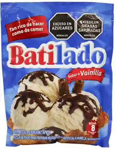 Batilado Mezcla Para Preparar Helado Sabor a Vainilla