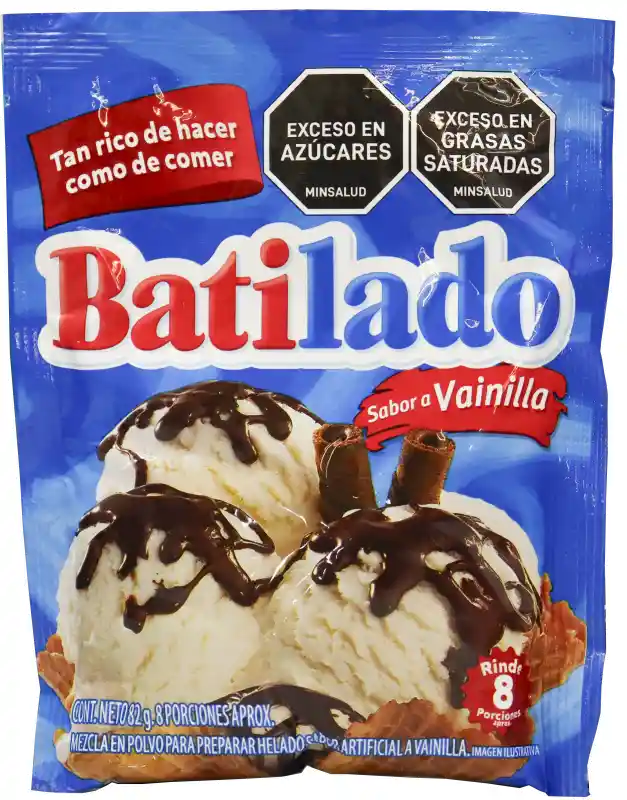 Batilado Mezcla Para Preparar Helado Sabor a Vainilla
