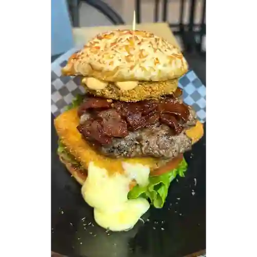 Hamburguesa de Queso Apanado