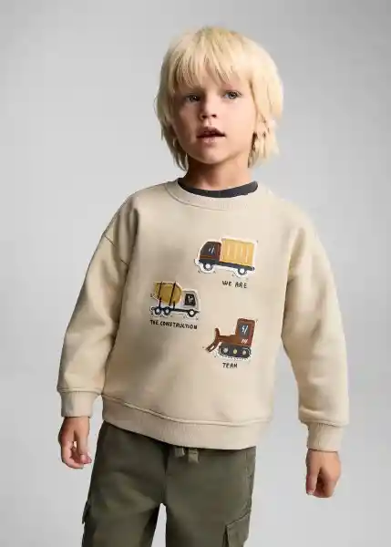 Buzo Sudadera Truck Arena Talla 67 Niños Mango