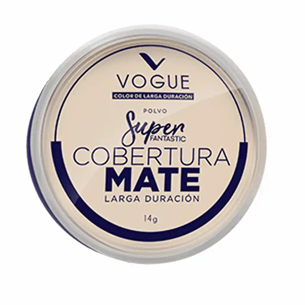 Vogue Polvo Compacto Super Fantastic Mate Tono Porcelana