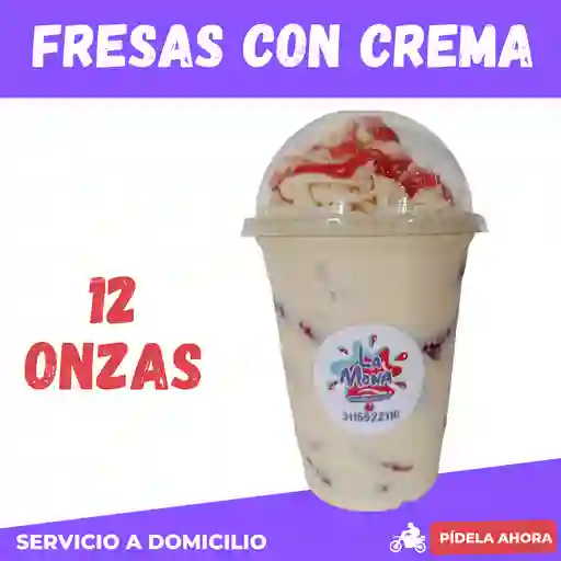 Fresas con crema