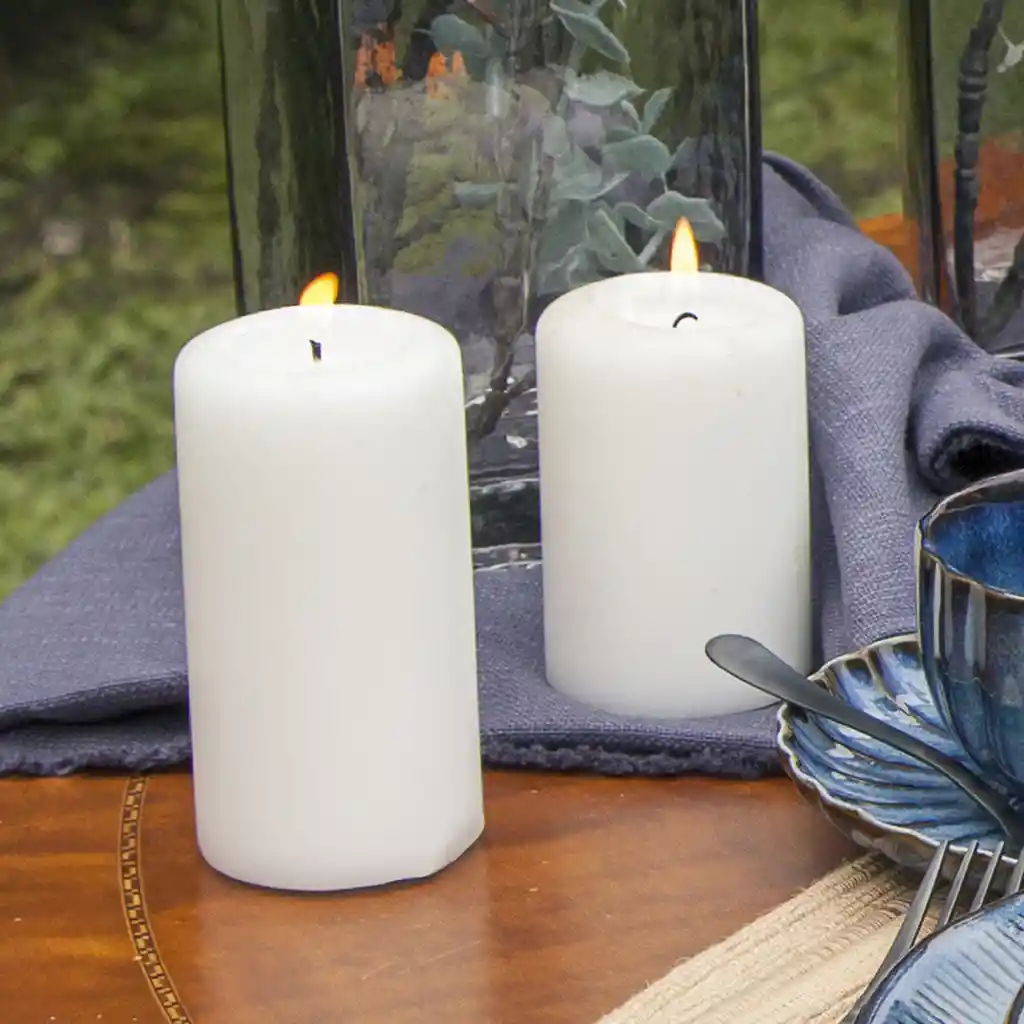 Vela Crema 7.5 x 15 cm Ambiente Gourmet
