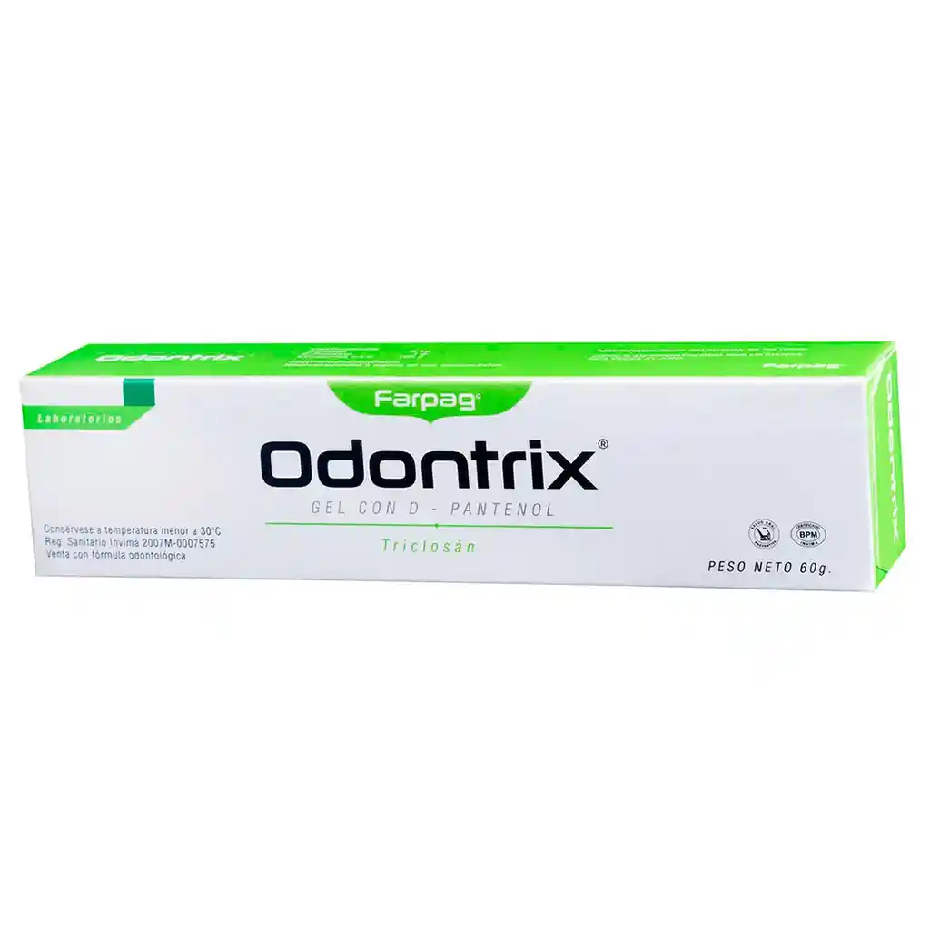 Odontrix Gel Dental con D Pantenol Triclosán