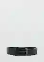 Cinturón Bolonia Negro Talla 90 Hombre Mango