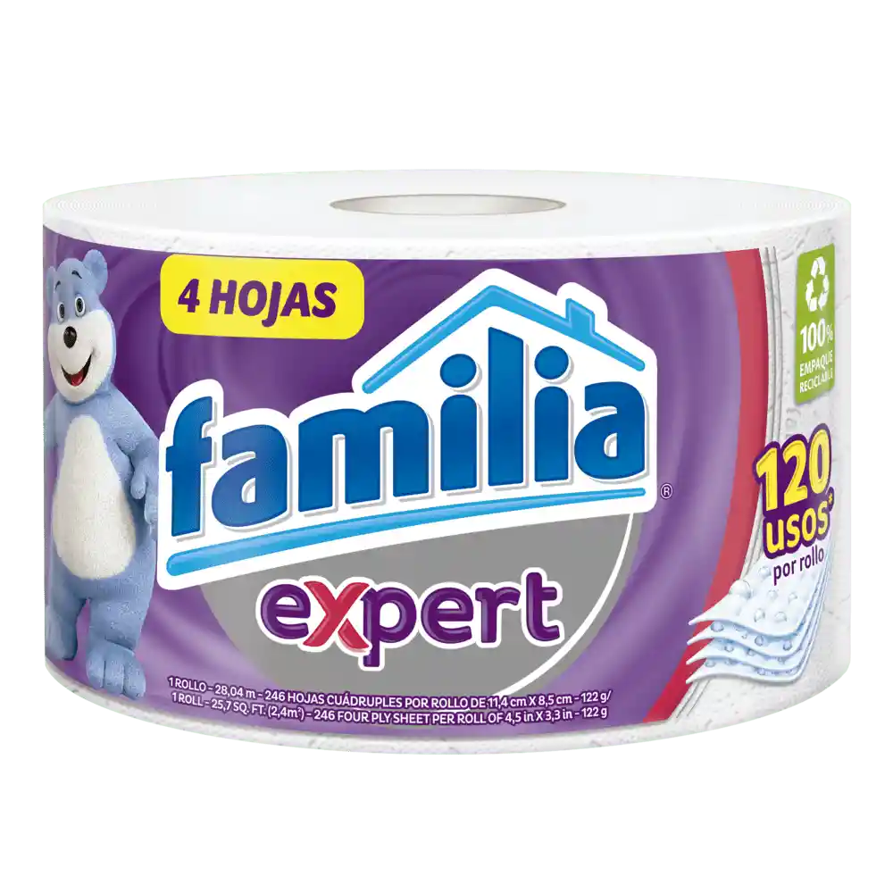 Familia Papel Higiénico Expert 4 Hojas