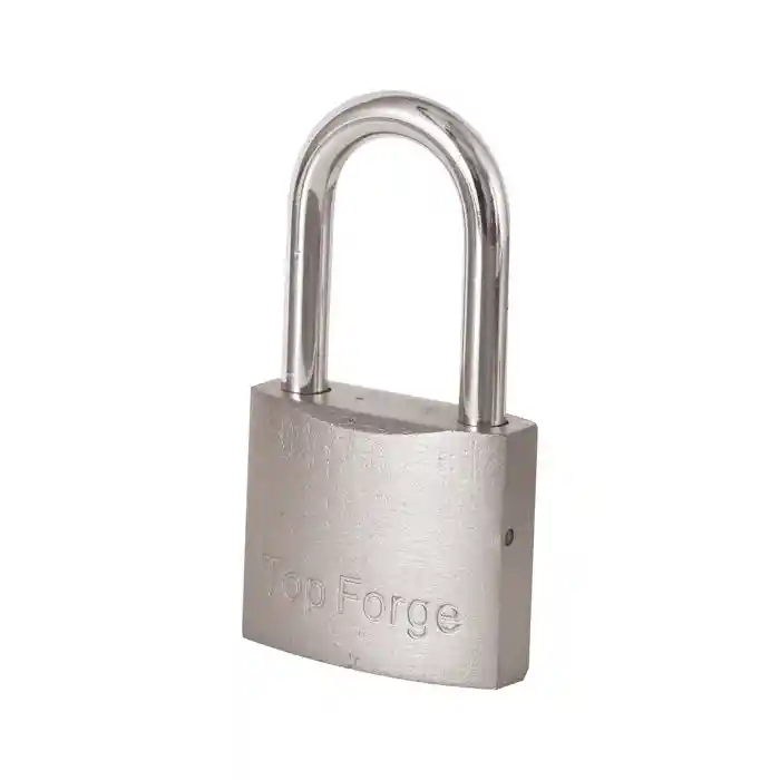 Candado Corto de Hierro Topforge en Color Gris