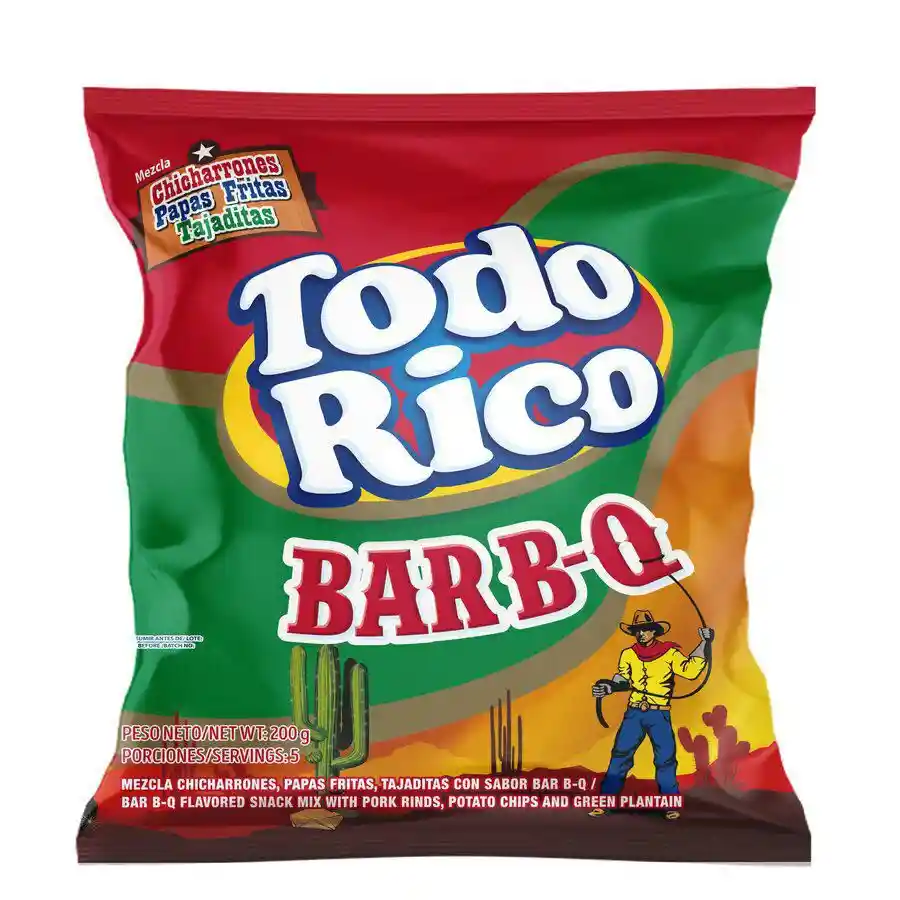 Papitas Todo Rico Chicharrones Papas Fritas Taja (200 Gr)