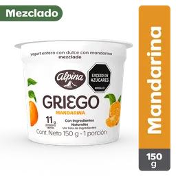 Alpina Yogurt Griego Mandarina