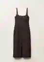 Vestido Bahía Marrón Talla S Mujer Mango