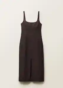 Vestido Bahía Marrón Talla S Mujer Mango
