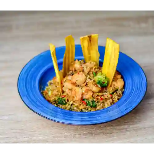 Arroz Wok Camarones