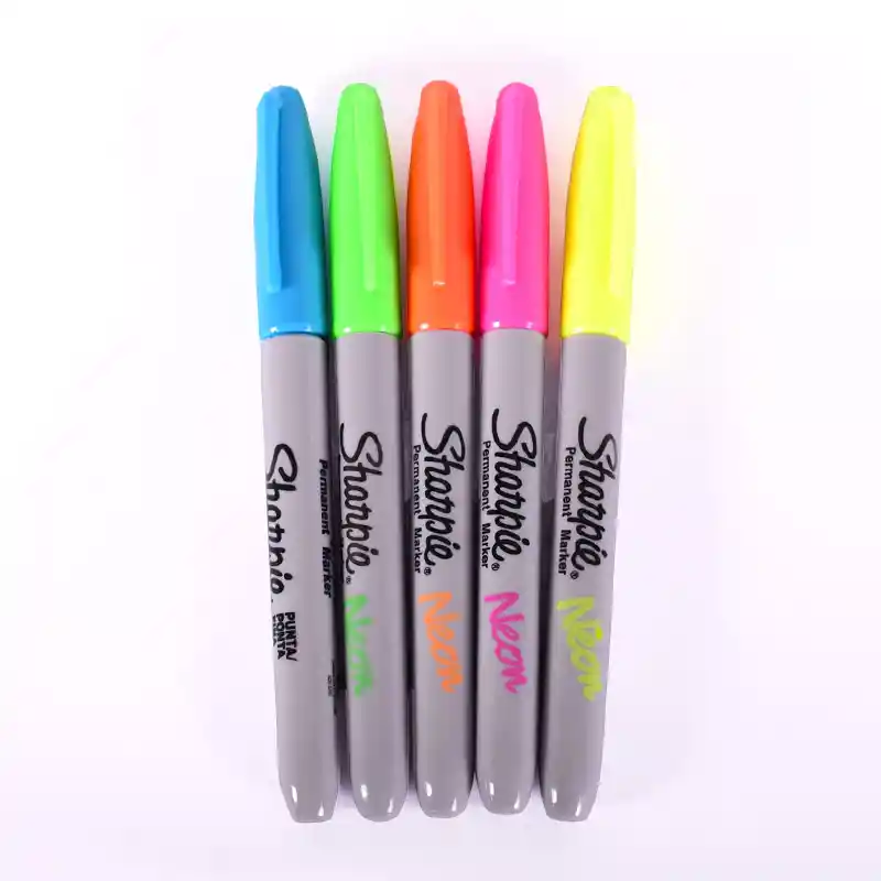 Sharpie Marcadores Permanentes Colores Neón Surtidos Punto Fino