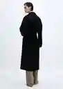 Abrigo Verdi Negro Talla 18 Mujer Mango