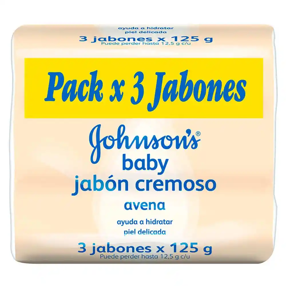 Johnson's Baby Pack de Jabón Cremoso con Avena