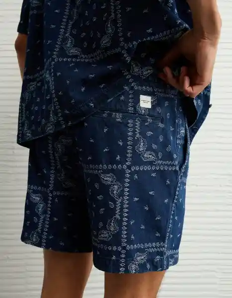 Bermuda Hombre Azul Talla Large 8003970 American Eagle