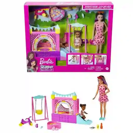 Barbie Muñeca Skipper Babysitter Parque de Juegos hhb67