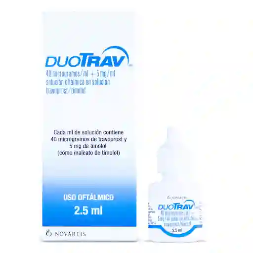 Duotrav Solución Oftálmica (40 mcg / 5 mg)