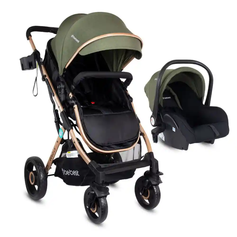 Coche Travel System Gold Lx Verde Bebesit