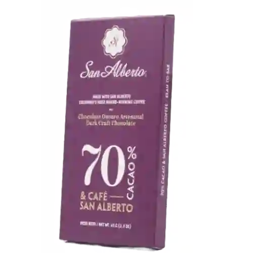 Chocolate 70% con San Alberto