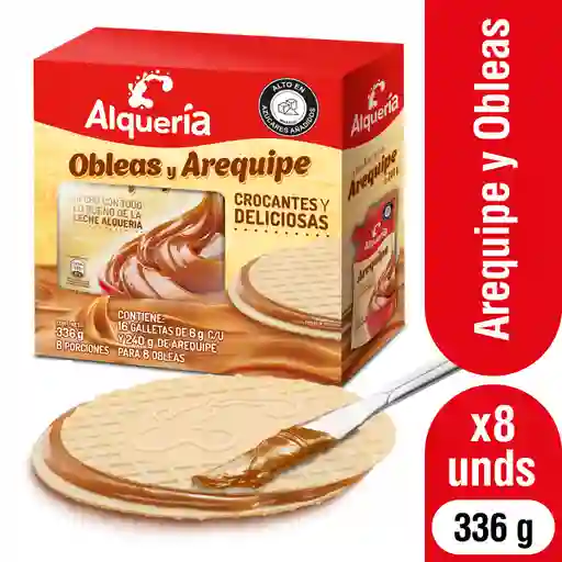 Alquería Oblea y Arequipe Crocantes y Deliciosas