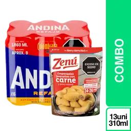 Combo Andina Refajo + Empanada Carne Zenu