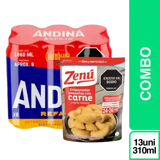 Combo Andina Refajo + Empanada Carne Zenu