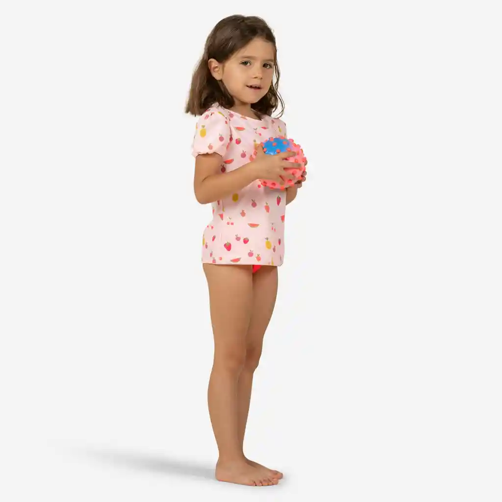 Camisa de Protección Solar de Piscina Para Bebé Nabaiji Rosa