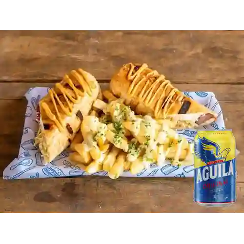 Combo Suizo + Cerveza Aguila Original Lta 330ml