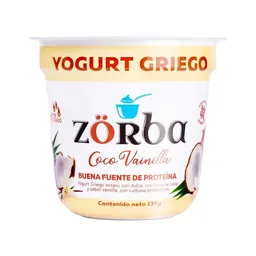 Zorba Yogurt Griego Coco Vainilla