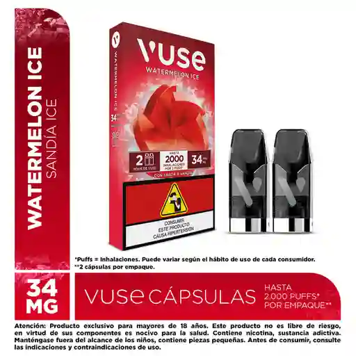 Vuse Go Vaporizador Pods Watermelon Ice (34 mg)