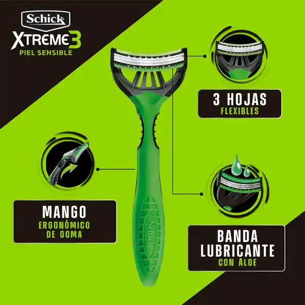 Schick Maquina de Afeitar Xtreme 3 