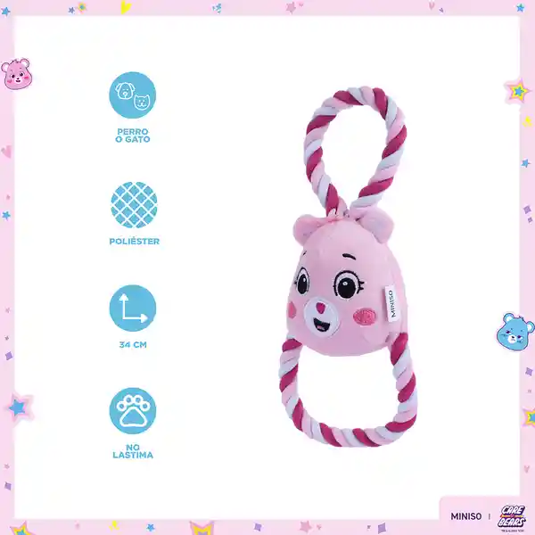 Juguete Para Mascotas Cuerda de Algodón Care Bears Miniso