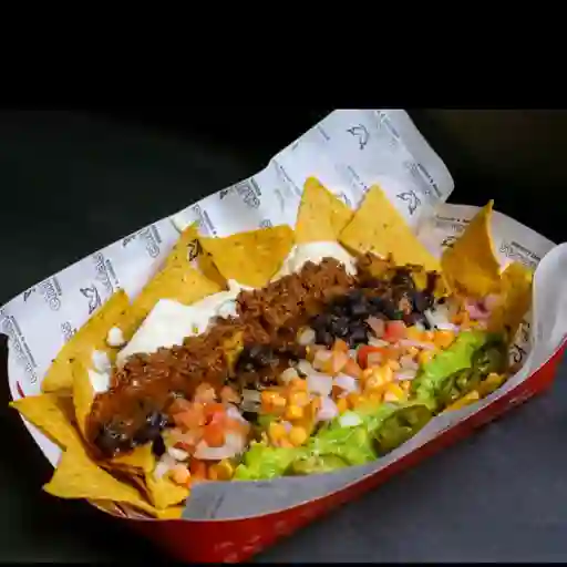 Nachos large cerdo grill