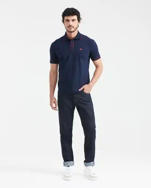 Camiseta Polo Contrast Azul Dark Ultra Oscuro XL Chevignon