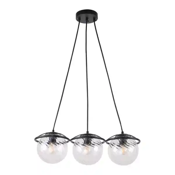 Ikelite Lámpara Colgante Chapa Negro 3 L E27 40W