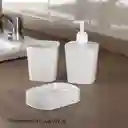 Set X 3 Accesorios Baño Blanco Finlandek Setab