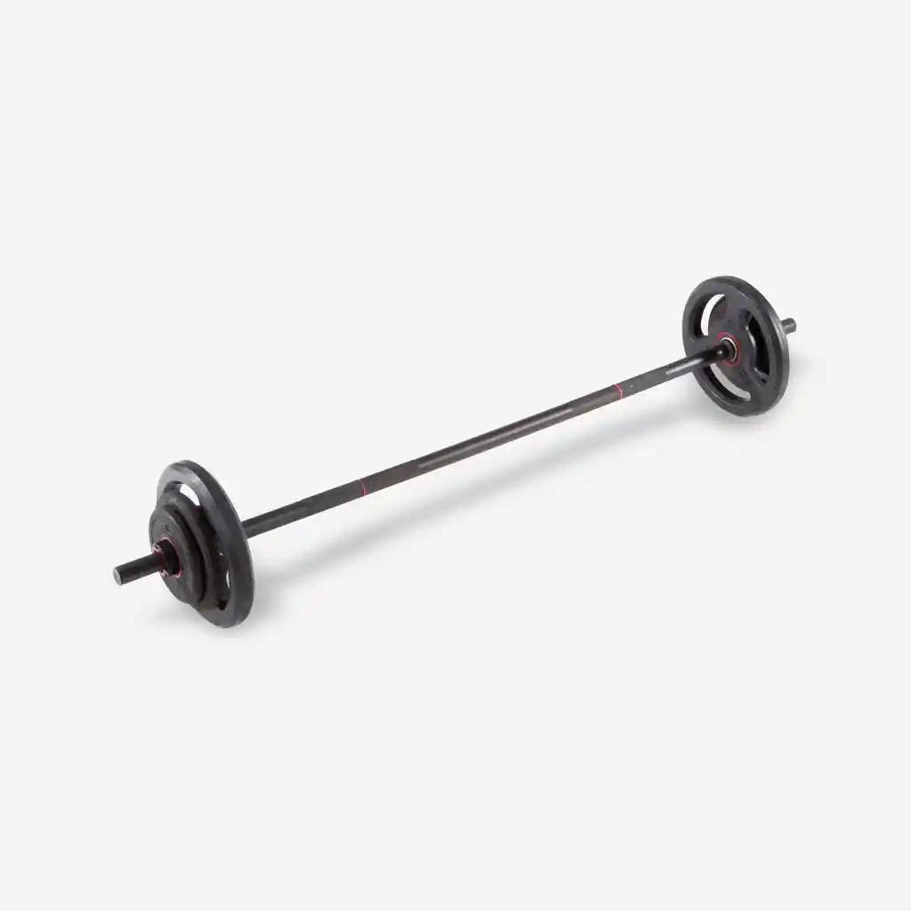 Kit de Pesas de Con Barra de 1.30 M Corength - Negro