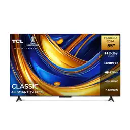 Televisor Tcl 55" Pulgadas Led Uhd-4k Smart Tv 55p655