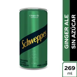 Schweppes Bebida Gaseosa Ginger Ale sin Azúcar