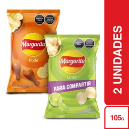 Combo Margarita Pollo 105 g + Papas Margarita Lim?n 105 g