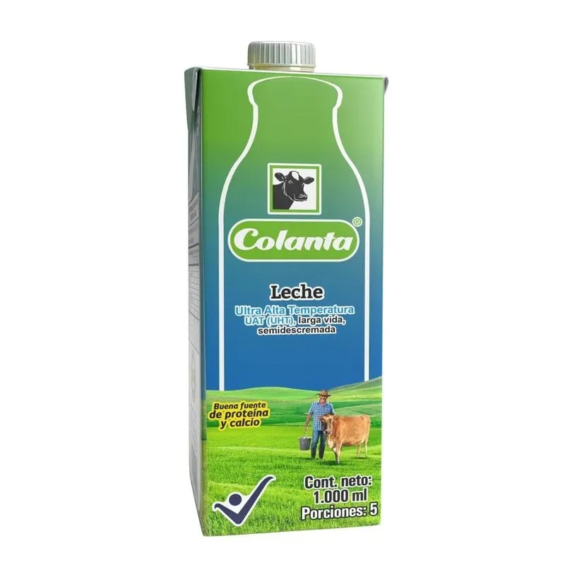 Colanta Leche Líquida Semidescremada 1000 ml