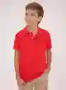 Polos Gef Matt Kd Manga Corta Rojo 16726 4