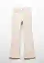 Jean Flare Cut Beige Talla 18 Teen Niñas Mango